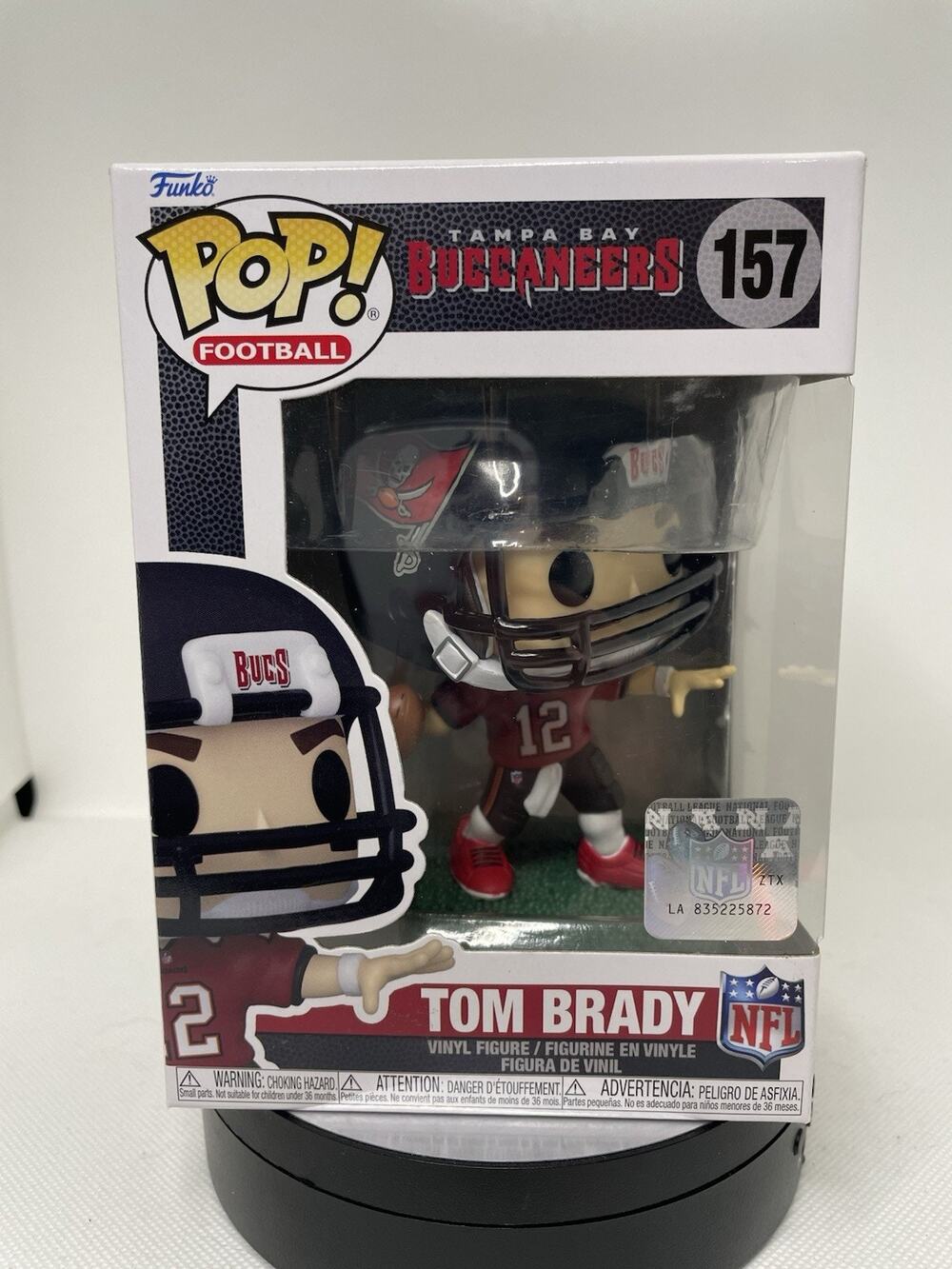 Funko Pop Tom Brady 157 NFL Sports Legends With Pop Protector